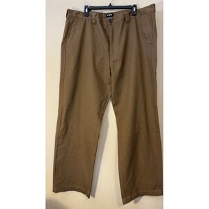 Billabong Carter Chino Pant Men 40 (42W)Relaxed Straight Brown Casual Skater NEW